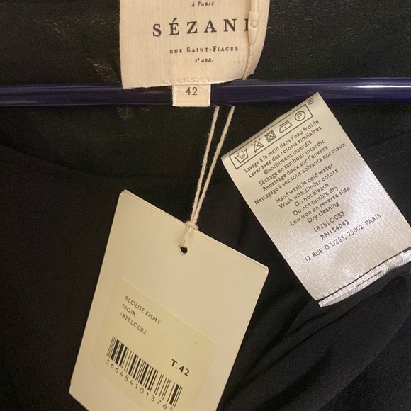 *SOLD* Sezane Emy Silk Blouse NWT - Picture 8 of 8